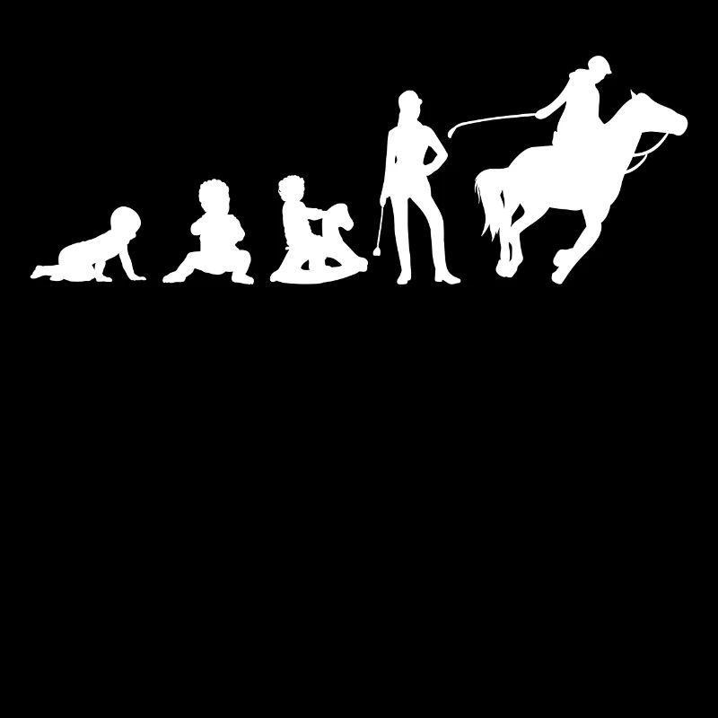 Evolution Das Leben ist besser mit Pferdedesign
