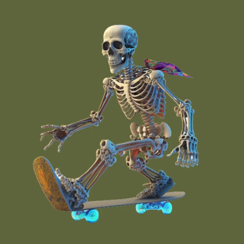 Skeleton Skateboarder