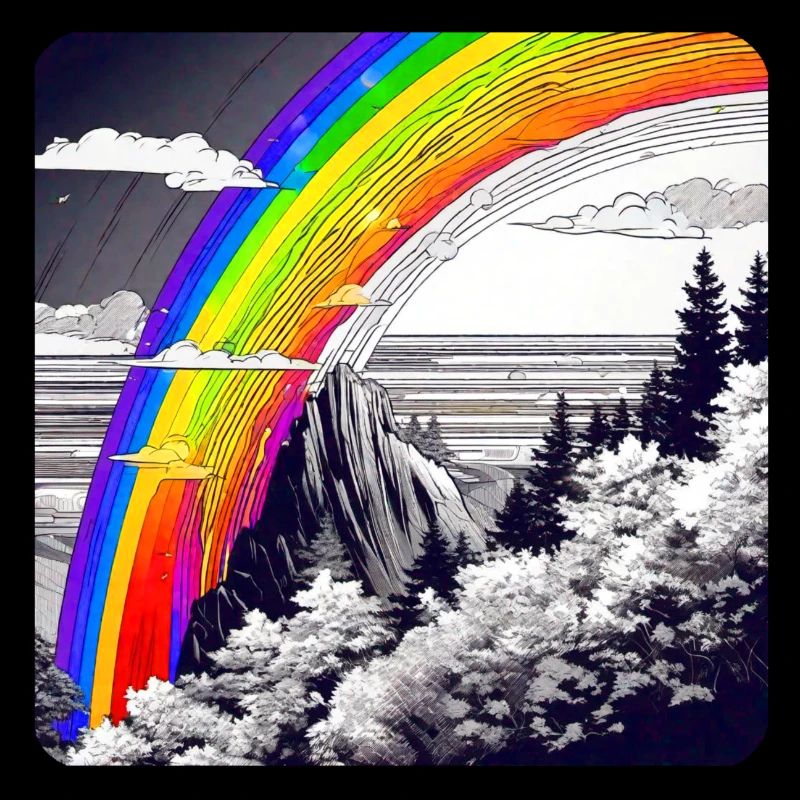 Arc-en-ciel dans la nature