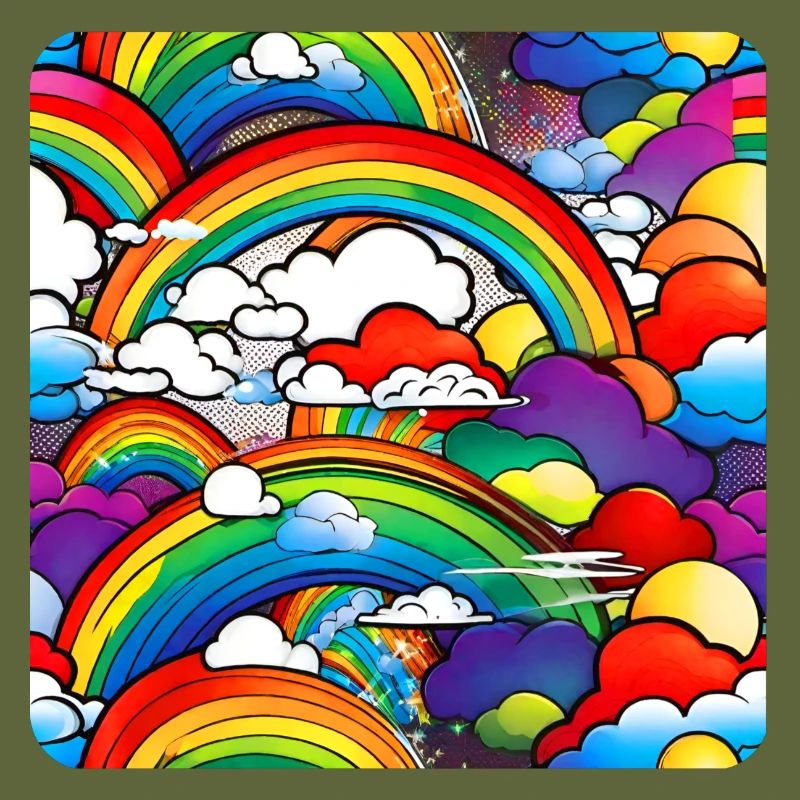 Rainbows and clouds