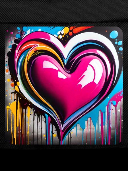 Heart in graffiti style