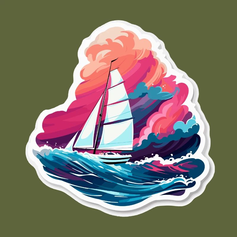Segelboot - Illustration