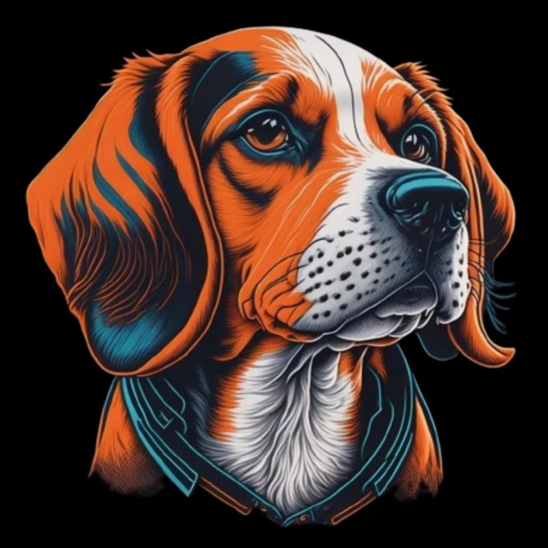 Tête de beagle