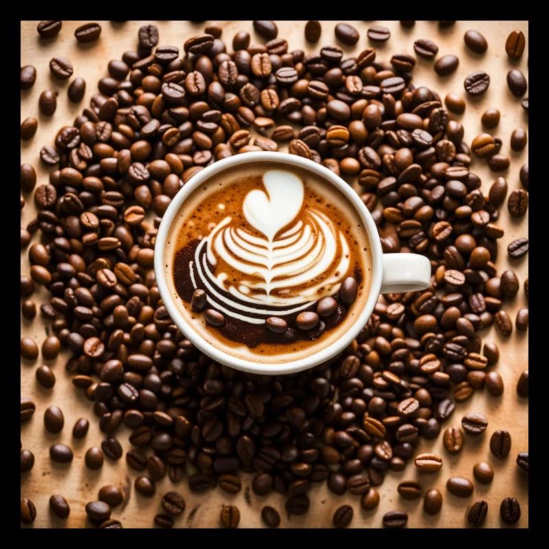 Coffee Bean Latte Art