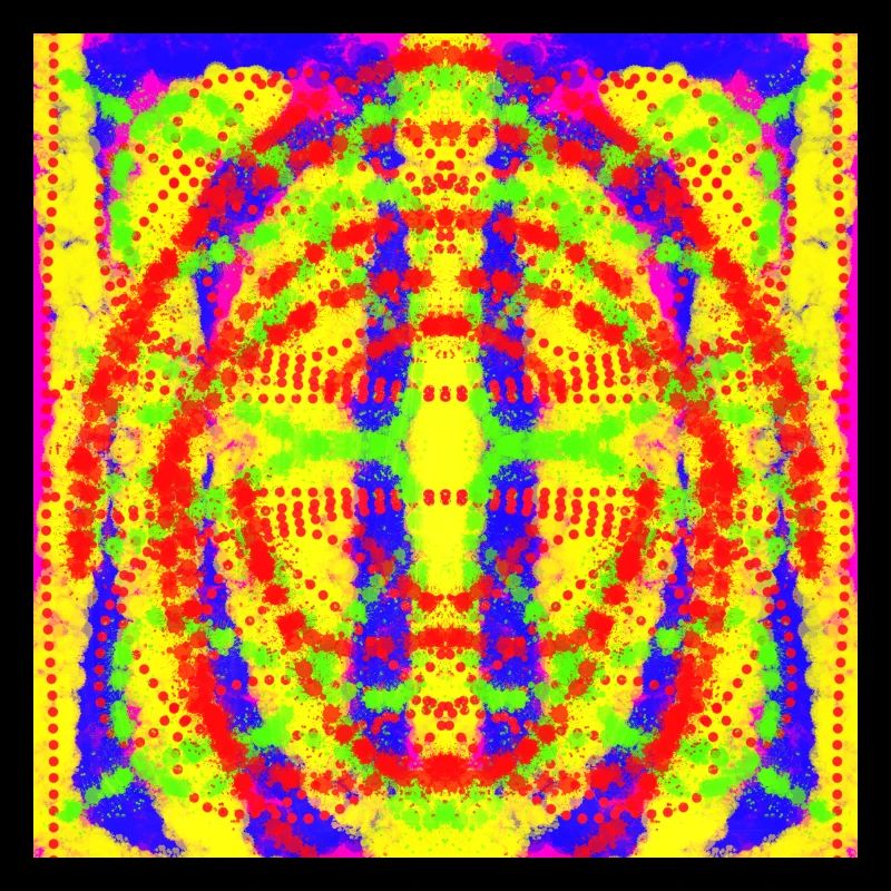 Abstract yellow and blue design