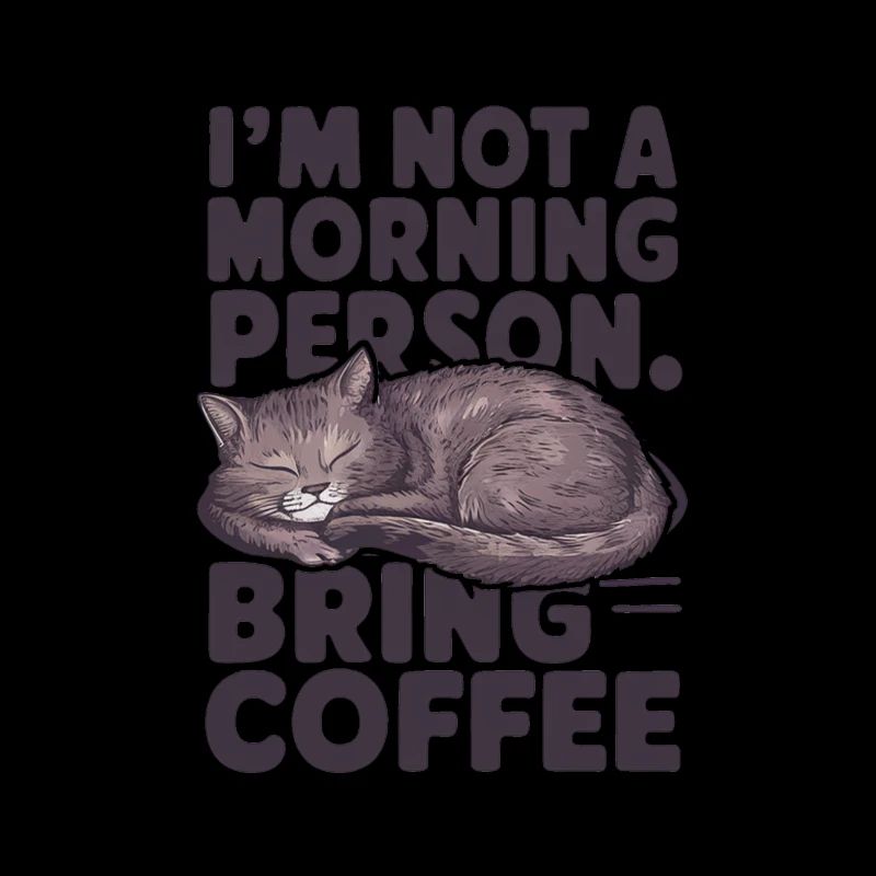 Ich bin kein Morgenmensch. Bring Kaffee mit.