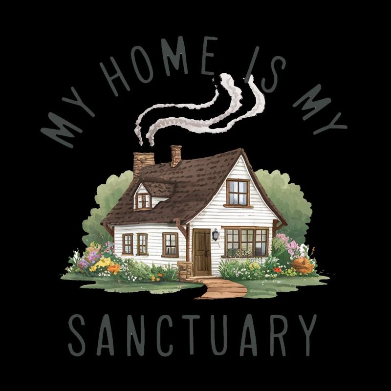 Ma maison est mon refuge.