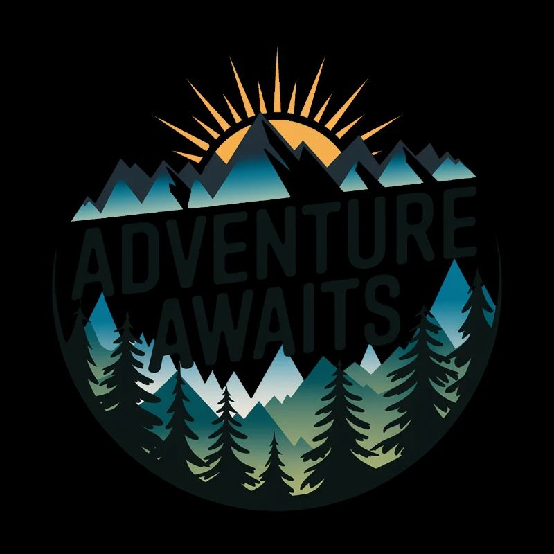 Adventure Awaits – Mountain Panorama
