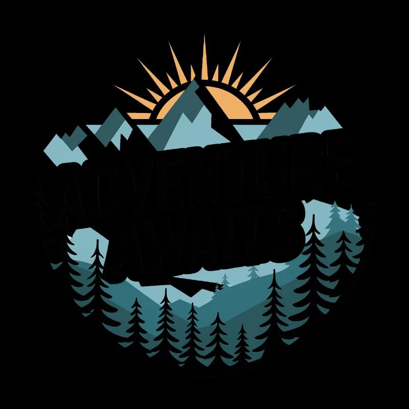 Adventure Awaits – Mountain Panorama