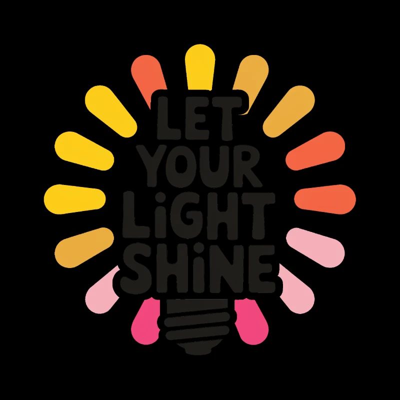 Let Your Light Shine – Glowing Light Bulb