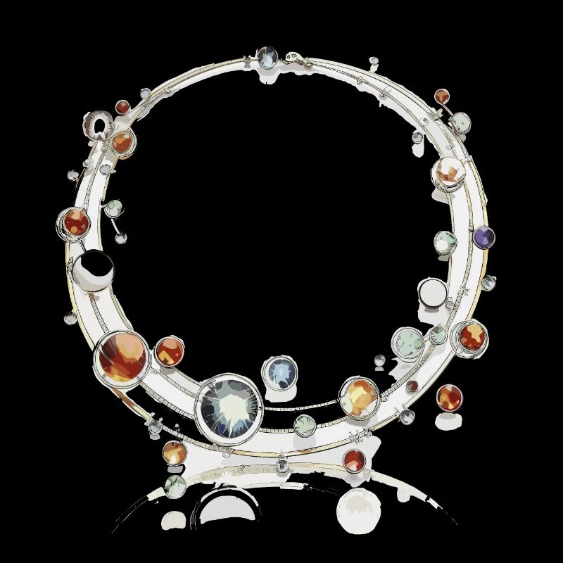 Sophistication élégante : pendentif en forme de pierre précieuse en forme de larme