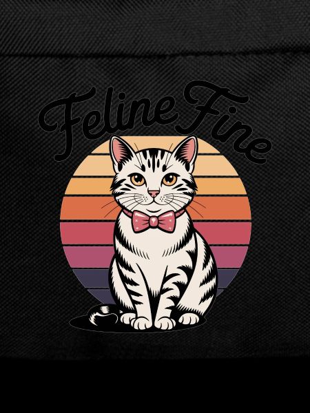 Feline Fine – Retro Sunset Cat