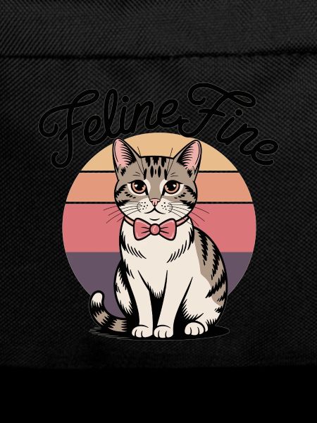 Feline Fine – Retro Sunset Cat