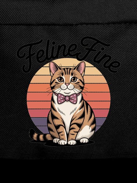Feline Fine – Retro Sunset Cat