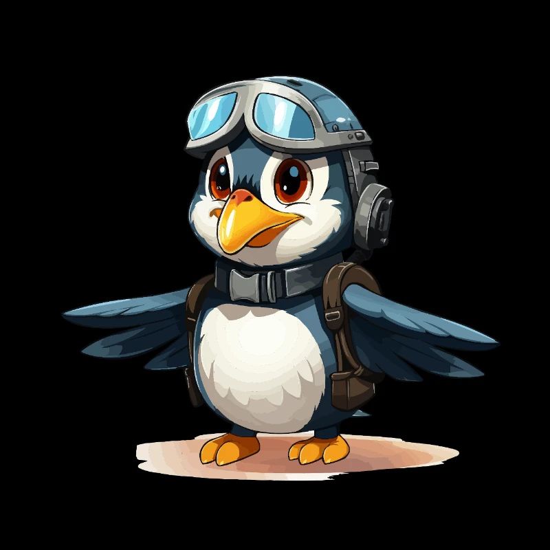 The Adventurous Penguin Pilot
