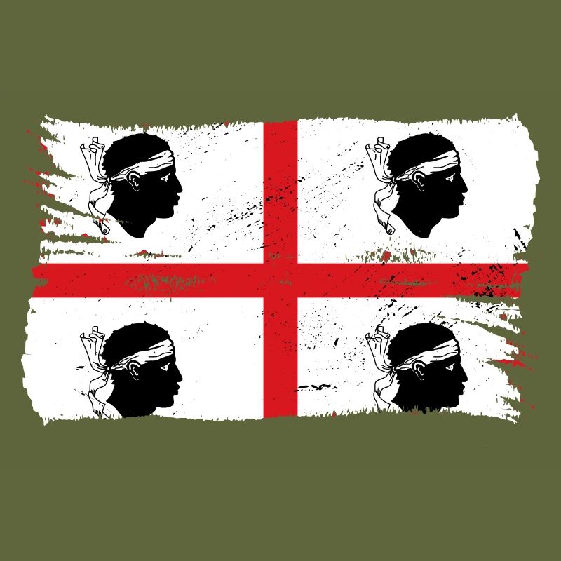 Drapeau de la Sardaigne Drapeau sarde Drapeau de la Sardaigne
