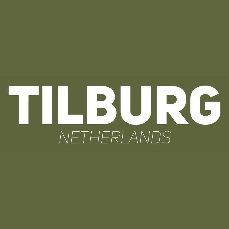 Tilburg Netherlands Skyline Gift Idea