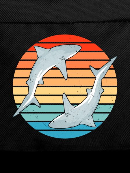 Bull Shark Retro Sunset