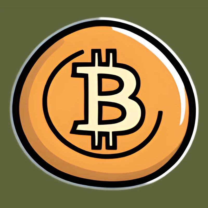 Bitcoin Coin Art Emblem