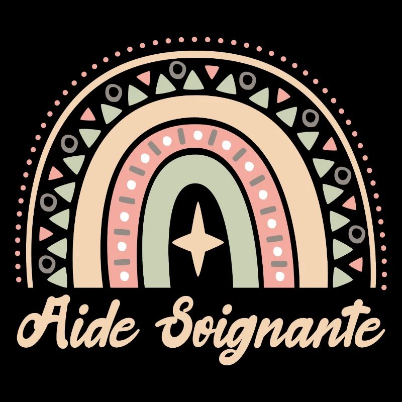 Cadeau Aide Soignante. Boho Rainbow aide soignante