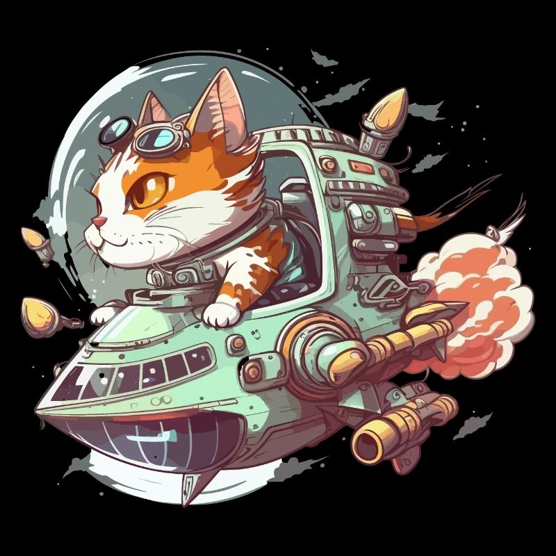 Commandant de chat cosmique