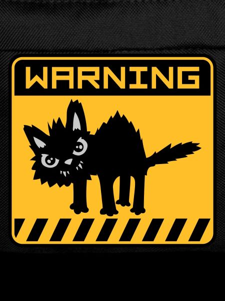 Warning dangerous cat
