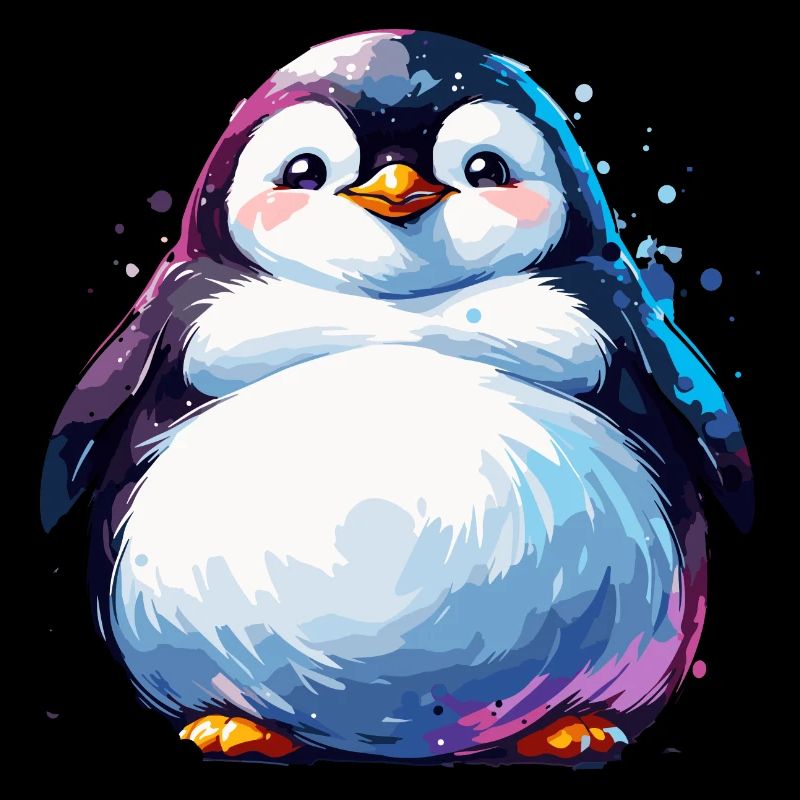 Fat Penguins Penguin Family Cute