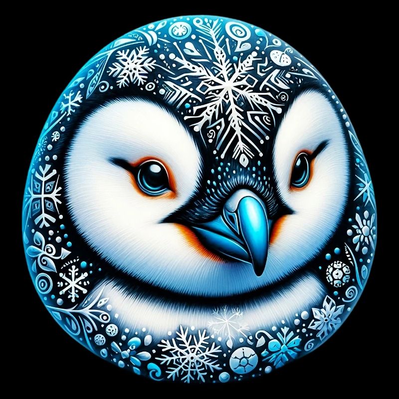 Pinguin Schneeflocke Schneeflocken