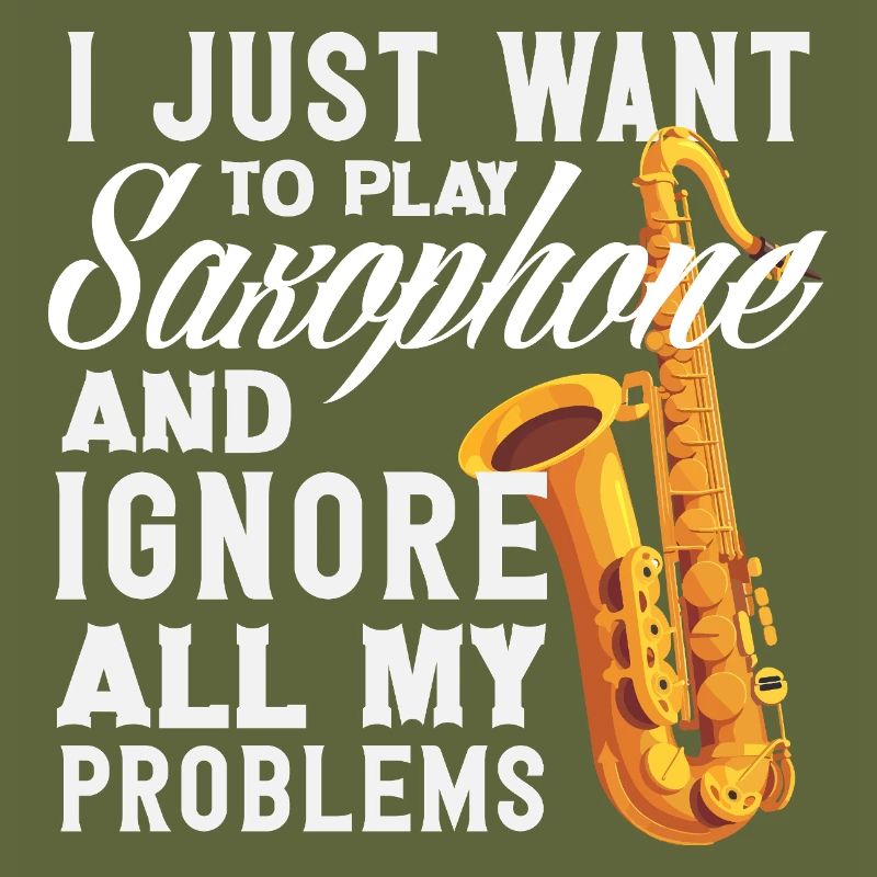 Playing the Saxophone Ignoring All Problems