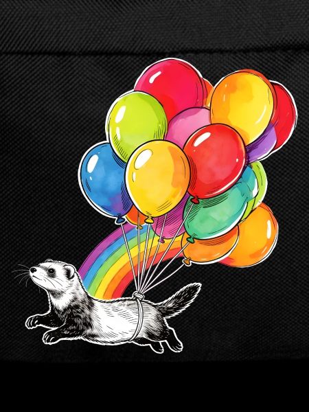 Ferret Balloons and Rainbow