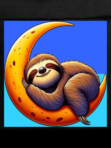 Sloth sleeps on the Moon