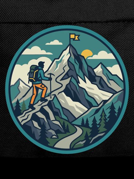 Mountaineering Adventure Summit Motif