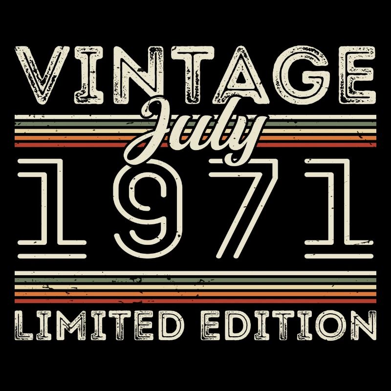 Juli 1971 Juli Geburtstagsgeschenk Juli 1971