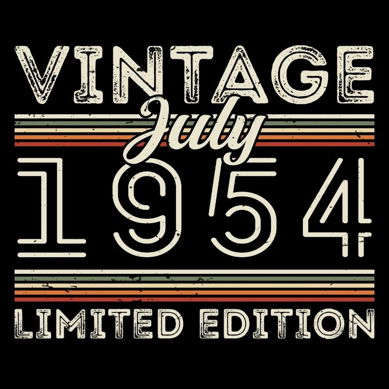 Juli 1954 Juli Geburtstagsgeschenk Juli 1954