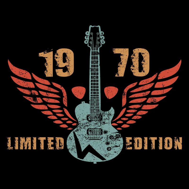 Guitariste Guitariste Guitariste Guitariste 1970 Anniversaire