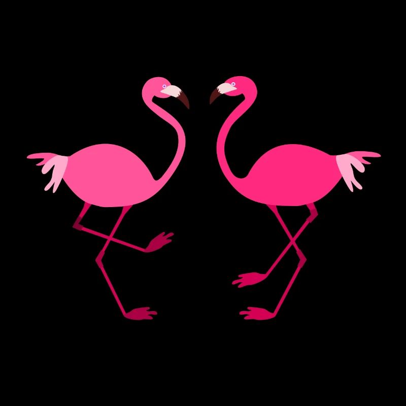 Flamingos birds pink animals