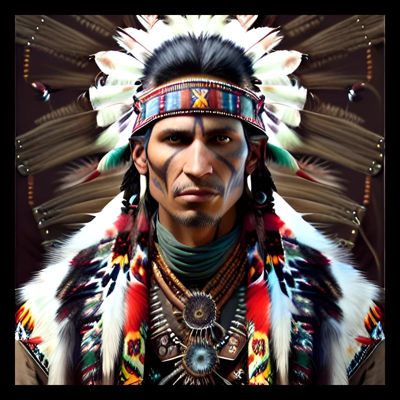 Chef de tribu amérindienne
