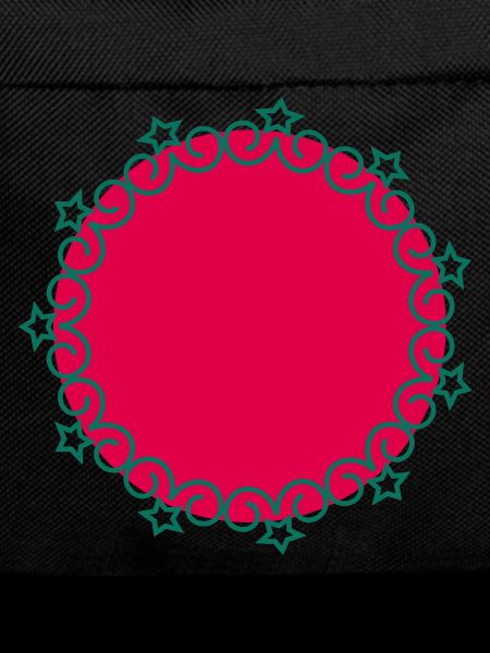 Circle star border frame