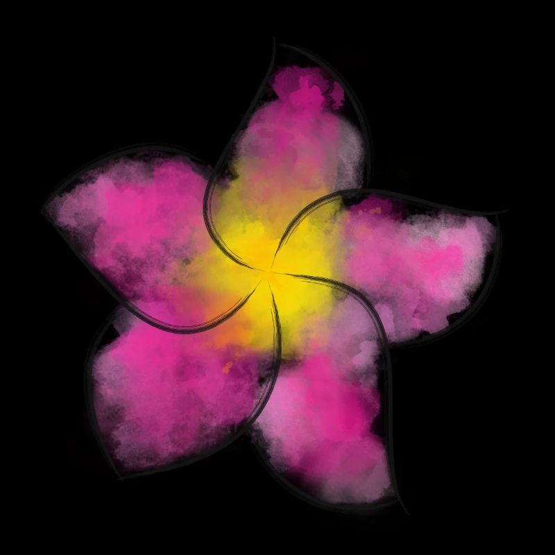Frangipani Aquarel