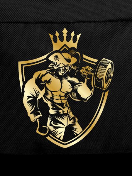 Pirate coat of arms gold