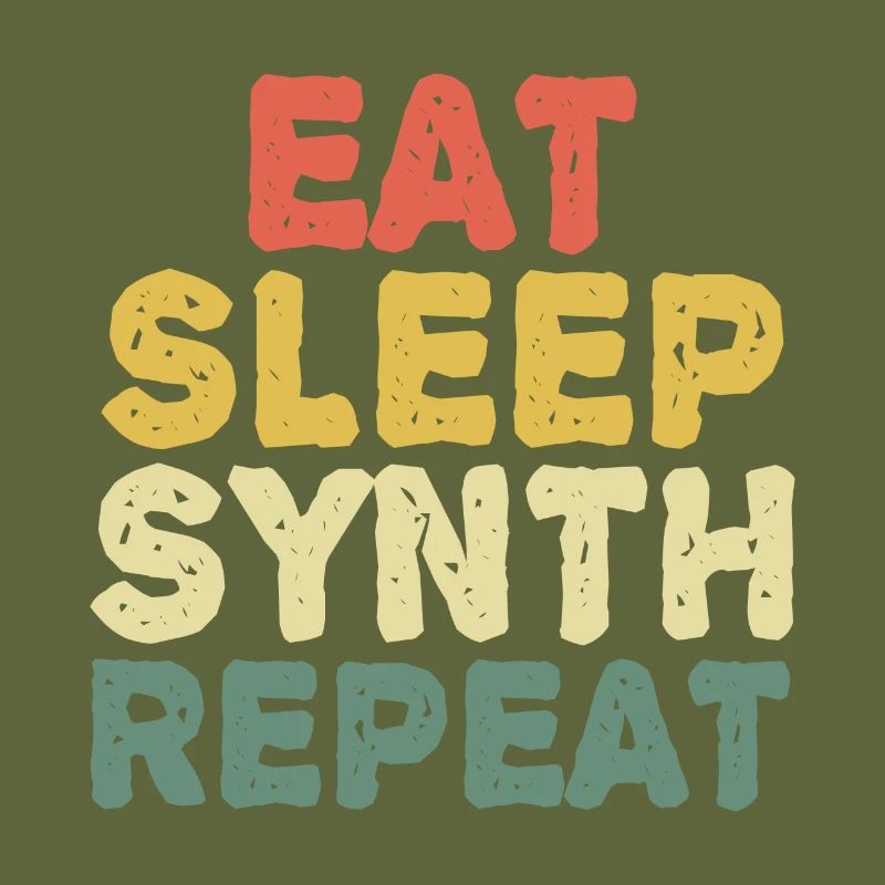 Eat synth repeat Synthesizer Musiker keyboard