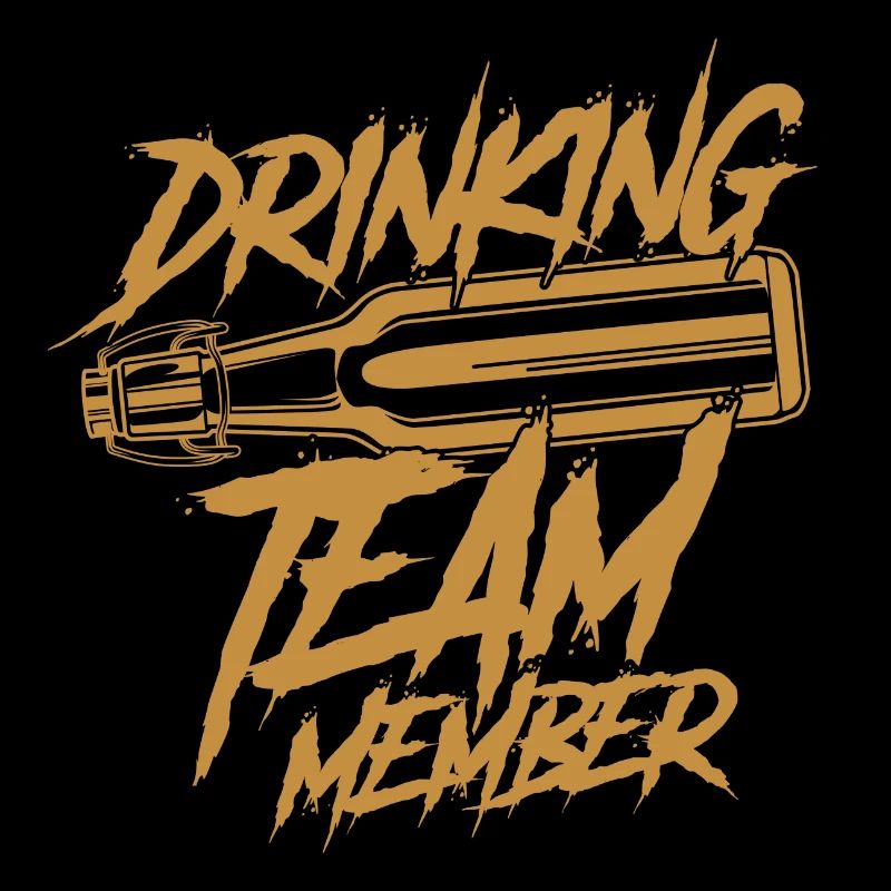 Drinking Team Member Bierflasche