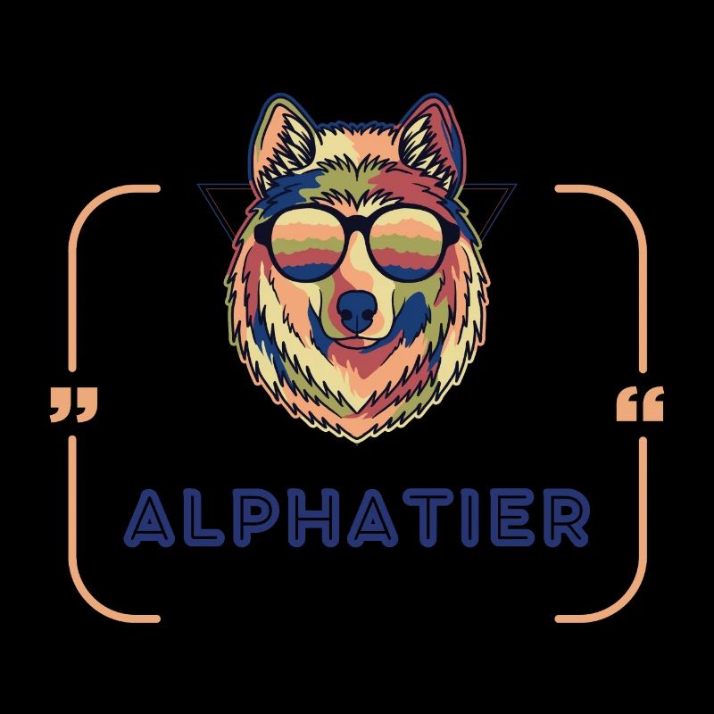 ALPHATIER Wolf Text bunt