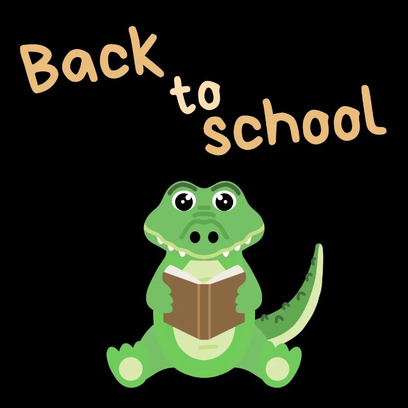 Back to school - crocodile