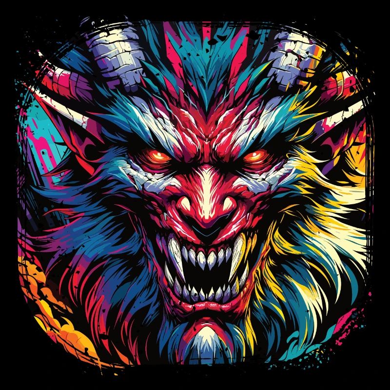 Graffiti Teufel Dämon Street Art Devil