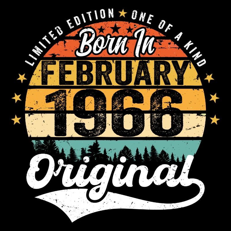 Né en février 1966 - cadeau d'anniversaire