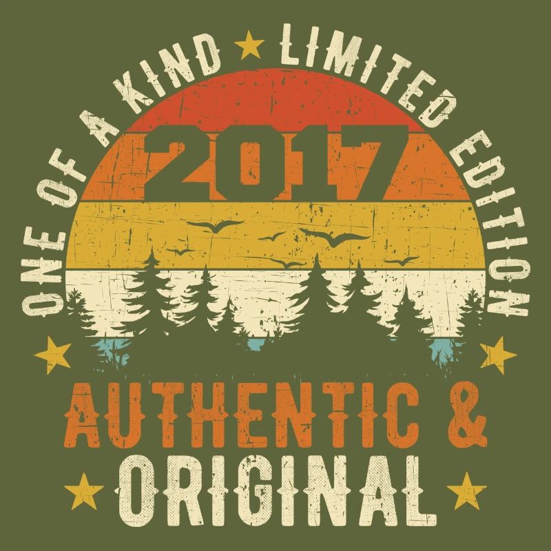 Original 2017 authentisches Geburtstagsgeschenk 2017