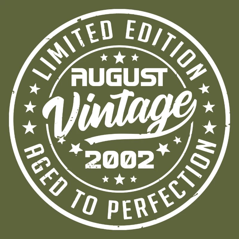 August 2002 Vintage Geburtstagsgeschenk 2002 August