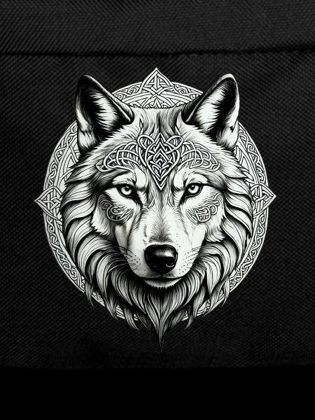 Wolf with Celtic Knot 01