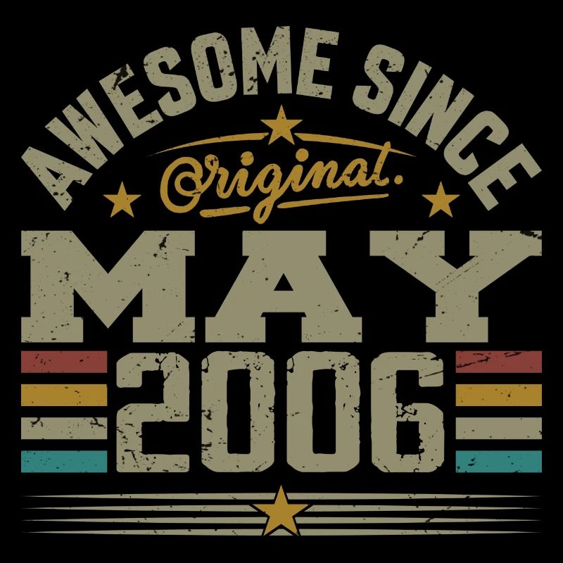 Vintage May 2006 May 2006 Born in May 2006 Original